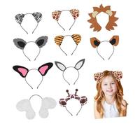 SHERCHPRY 10piezas Diadema Orejas de Conejo Animal de Fiesta Diadema Decorativa de Estilo Animal para Fiestas de Disfraces y Eventos Temáticos Varios estilos