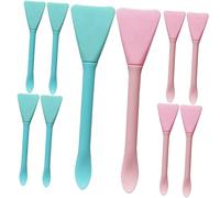 SHERCHPRY 10Piezas Pinceles de Silicona para Aplicar Máscaras Faciales Herramientas de Doble Colores para Barros Aplicadores Prácticos