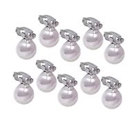 SHERCHPRY 10piezas Pinzas Perlas Para Trenzas Decoración Elegante Para Mujeres Mini Pinzas Para Pelo Perlas