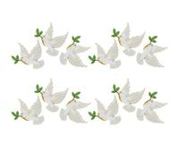 SHERCHPRY 12 Broches de Ave para Solapa de Aleación de Zinc Diseño Elegante y Brillo Duradero, Accesorio Versátil para Memoria y Día de Recuerdo
