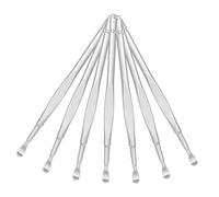 SHERCHPRY 12 Piezas Limpiador De Oídos Cuchara De Acero Inoxidable Kit De Herramientas Para Limpieza De Cerumen De Juego Para Oídos Accesorios Para Cucharas Para Uso Doméstico