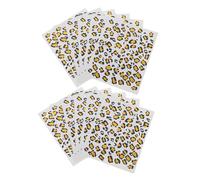 SHERCHPRY 12pieza Pegatinas Decorativas Estampado de Leopardo Tatuajes Temporales para Carnaval Fiesta de Halloween Tatuajes Falsos Que Parecen Reales