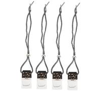 SHERCHPRY 12piezas Colgante Perfumado Para Coche De Botellas De Tapa Hueca Decoración Para Espejo Retrovisor Ambientador Recargable y Rellenable Elegante Para Hogar y Oficina