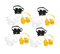 SHERCHPRY 12piezas Diademas Lazo Para Niñas Diadema Pajarita Tocado Lazo Para Niñas Pequeñas Accesorios Cabello Para Bebés Para Fotografía De Bebés Hechas De Material Suave Disponibles