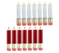 SHERCHPRY 14piezas Tubo Vacío De Esmalte De Labios Lápiz Frascos Rellenables Para Aceite Labial De Envases Para Brillo Labial Para Diy Makeup