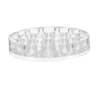 SHERCHPRY 15agujeros Portavasos para Tinta de Tatuaje con Orificios Organizador de Plástico Ovalado para Vasos de Pigmento Bandeja para Contenedor de Tinta para Suministros de Tatuaje y Acce