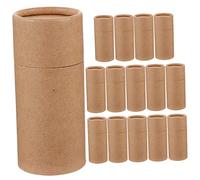 SHERCHPRY 15piezas Caja De Obsequio De Papel Kraft Redonda Para Botellas De Aceite Caja De Obsequio De Almacenamiento Soporte Para Latas De Té Tubo De Embalaje De De Incienso Contenedor De