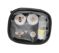 SHERCHPRY 1Juego Estuche de Lentes de Contacto Doble de Caja de Cuidado Resistente para Almacenamiento Seguro y Limpieza de Lentillas