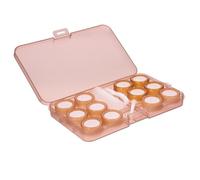 SHERCHPRY 1Juego Estuche de Lentes de Contacto Transparente con Soporte Exquisito Uso Diario Caja de Almacenamiento Práctica Lentes de Ojos