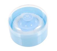 SHERCHPRY 1juego Estuche De Polvo Talco Para Bebés Con Borla Suave Kit De Caja Recargable Para Polvo Corporal Para Uso Casa y Después Del Baño