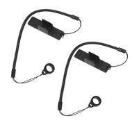 SHERCHPRY 2 Correas Elásticas Retráctiles para Lápiz Táctil con Clip Adhesivo y Anillo Antideslizante de Silicona Cuerda Extensible de 25 CM para Bolígrafo Adecuado para Tabletas y