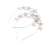 SHERCHPRY 2 Diademas De Estrellas Con De Imitación Y Cristales Brillantes Para Novia, Accesorios Para El Cabello De Boda Para Mujeres Y Niñas.