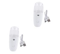 SHERCHPRY 2 Juegos Aparato De Hidratación En Spray Niebla Facial Básico Durante La Noche Cara De Vapor Hidratante Neblina Sin Cable Facial Rociar Mini Belleza El Plastico