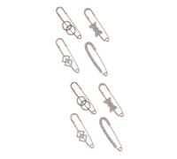 SHERCHPRY 2 Juegos Broche De Diamantes De Imitación Hinchado Juguetes De Pilar Buque De Vapor Arco Broche Mujer Broche De Fiesta Broche De Decoración De Abrigo Joyas De Ropa Golden 4 Uds * 2