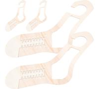 SHERCHPRY 2 Pares de Moldes de Calcetines de Madera para Tejer, Fáciles de Almacenar Forma Ajustable, Ideales para Amantes del Crochet y Exhibición de Medias