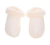 SHERCHPRY 2 pares de zapatos de felpa con agujero para zapatos, botas blancas para amantes del algodón, 2 piezas blancas., 24.5X8.4CMx2pcs
