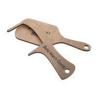 SHERCHPRY 2 Peines Para Hombre Calvo: Divertidos Cepillos De Madera Sin Pelo, De Broma, Únicos, Sin Dientes, Para Fiestas De Halloween.