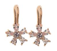 SHERCHPRY 2 Piezas Anillo De La Nariz De La Clip En El Manguito De La Nariz De Metal Anillos De Flores con Clip Cobre Dorado