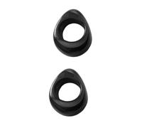 SHERCHPRY 2 Piezas Anillo De Masaje De Cuerno Herramienta Masaje Muscular Artilugios Para Hombres Shiatsu Músculo Anillo De Pedicura Suministro De Pedicura Salón De Uso Cuernos Negro