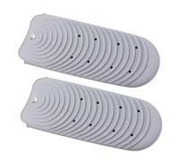 SHERCHPRY 2 Piezas Bolsa De Almacenamiento Aislante Portátil Alisadores Caliente Cabello Accesorios Guante De Hierro Plano Estuche De Viaje De Hierro Plano Gris Gel De Sílice