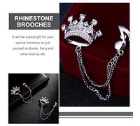 SHERCHPRY 2 Piezas Broche Atar Alfileres De Cordón Patas Pin Social De La Bateria Boutonniere Para Hombres Alfiler De Orgullo Cárdigans Doblado Junta Flor En El Ojal Semental Silver Aleación