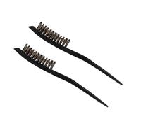 SHERCHPRY 2 Piezas Cepillo Para Alisar El Cabello Cepillo De Cerdas Duras Para El Cabello Cepillo De Espalda Resbaladiza Cepillo De Pelo Liso Cepillo Para El Pelo Negro Madera