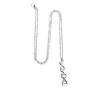 SHERCHPRY 2 Piezas Collar De Doble Hélice De Adn Collar De Química Científica Joyería Molecular De Metal Colgante De Símbolos Químicos Para Eventos Científicos