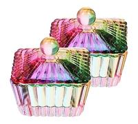 SHERCHPRY 2 Piezas Copa de Cristal para Manicura Accesorio Decorativo para de Uñas Recipiente de Dappen para Limpiar Herramientas de Manicura para Profesional y Personal Diseño Creativo y