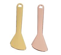 SHERCHPRY 2 Piezas Cucharas de Maquillaje para Crema Facial y Ojos Rosa Accesorios de Compactos y Portátiles para Aplicar Crema y Masaje Facial