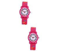 SHERCHPRY 2 Piezas del Día del Padre De Cumpleaños Relojes De Diseño para Niños Collar De Taza De Té Tarot Llavero Encantador Reloj De Pulsera para Niños Relojes 3D Niña Carta