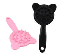 SHERCHPRY 2 Piezas depurador de silicona masaje cerda fregar cepillo para desenredar el cabello más cepillo para el cabello para la ducha lavadora de pelo Prohibición de
