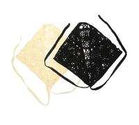 SHERCHPRY 2 Piezas diadema de flores de encaje pañuelos para mujeres pañuelo de cabeza boho diademas de niñas bufanda de pelo para mujer diademas de bandana para mujer ahuecar Venda tejer