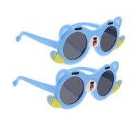 SHERCHPRY 2 Piezas Gafas de Sol anteojos para espectáculo Dibujos Animados Perros conformado Mascota Perro Tejonero Perrito Aseo Gafas de Juguete para Sky-Blue