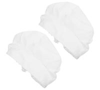 SHERCHPRY 2 Piezas Gorro de Chef Blanco Elástico Reutilizable Gorro de Cocina Transpirable Unisex para Profesionales de Cocina Lavable para Cocineros y Personal de Restauración