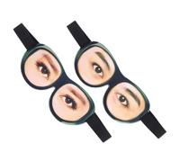 SHERCHPRY 2 piezas Máscara de Ojos Ajustable para Dormir Pack de Suave y para Siestas y Bloqueo de Luz