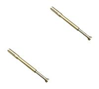 SHERCHPRY 2 Piezas palo de moxibustión Gancho músculo cálido cuerpo herramienta llave varilla de masaje moxa palo de fumigacion moxa palo de moxa corporal suministros de salón latón Dorado