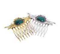 SHERCHPRY 2 Piezas peine de pelo antiguo peine de boda peines laterales Mujeres de horquilla peine de pelo para mujer accesorios formales para el cabello para mujeres resina
