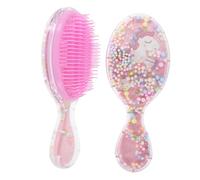 SHERCHPRY 2 Piezas peine para cepillo de pelo de sirena cepillo de pelo de niña cepillo de princesa cepillo para pequeños cepillo de pelo para niñas peine de concha rosa