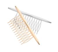 SHERCHPRY 2 piezas Peines de Aleación Electropintada Accesorios para Cabello Elegante Clips Laterales Lisos para Mujeres y Niñas para Fiesta y Diario