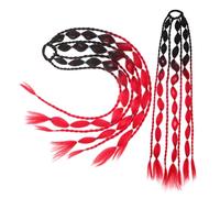 SHERCHPRY 2 Piezas postizo de de caballo falsa extensiones de cabello de colores de caballo de pelo falso mujer bollo vistoso extensiones de cabello de caballo