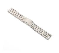 SHERCHPRY 2 piezas Pulsera Reloj Acero Inoxidable Eslabones Sólidos Extremo Recto Incluye Barras Muelle Correa Repuesto Plata Resistente