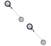 SHERCHPRY 2 Piezas Reloj de Bolsillo para Estudiante Reloj de Trabajo Relojes para niñas reloges de Pared Relojes de Hombre Reloj de Bolsillo con Clip Reloj de Bolsillo con Carrete de Placa