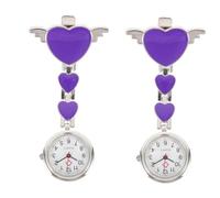 SHERCHPRY 2 Piezas Reloj De Bolsillo Reloj Digital para Mujer Movimiento De Enfermera De Enfermera para Mujer Clip En Clip En a De ía En as