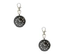 SHERCHPRY 2 Piezas Reloj de Bolsillo Relojes Digitales para niños Temporizador Chica Personalizar Personalizada llaveros Collar de Gargantilla para Accesorio Clave Enfermera Fob Reloj