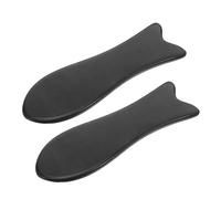 SHERCHPRY 2 Piezas Tablero de Gua Sha de Cuerno de Buey para Rostro Herramienta Gua Sha para Masaje Facial Tabla de Raspado para Cuidado Piel Portátil