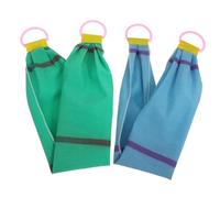 SHERCHPRY 2 Piezas toalla para fregar la espalda lavado suave limpieza cepillo de ducha cuerpo piel toalla de baño toallas exfoliantes paño exfoliante corporal tela de arena gruesa