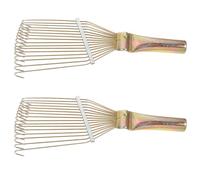 SHERCHPRY 2 Rastrillos de Lana Pequeños para Ganado y Mascotas Peines Suaves Pelo Cepillos Prácticos para Oveja y Perro Uso Cría y Cuidado Animal