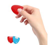 SHERCHPRY 2 Ruedas de Tiza para Marcar Tela Triangular para Sastre, Accesorio de Costura en Colores Rojo y Azul, Herramienta de Trazado para Confección y Manualidades