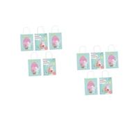SHERCHPRY 2 Series Bolsas De Papel Con Estampados A Mano Mini Bolsas Para Envolver Dulces Fiestas Dulces Dulces Alimentos Etc 5 piezas