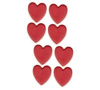 SHERCHPRY 2 Series Broche De Amor Rojo Conformado Broche De Corazón De San Valentín Joyas De Del Día De San Valentín De Amante Esmalte Dama Falso Aleación 4 Piezas*2